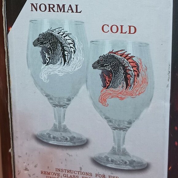 NEW Paladone House Of The Dragon Color Change Glass Goblet (350ml) - Picture 8 of 10